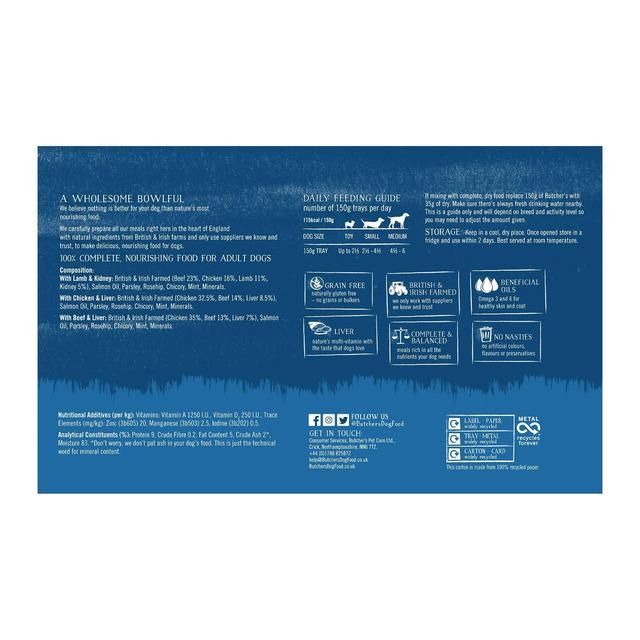 Butcher's Succulent Recipes Dog Food Trays 12 x 150g