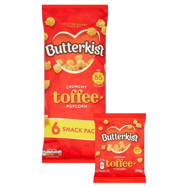 Butterkist Crunchy Toffee Popcorn 6 per pack
