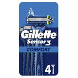 Gillette Sensor 3 Comfort Men's Disposable Razors 4 pack