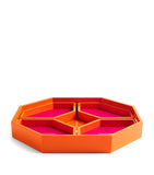 Harrods lacquered wood logo geometric tray 38cm x 42cm, UK version