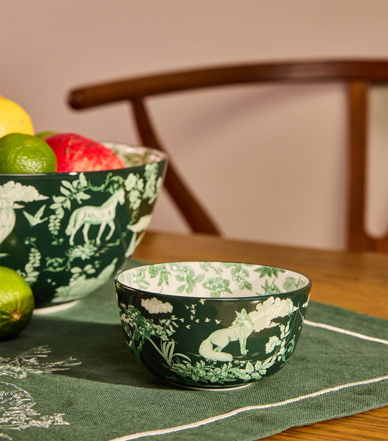 Harrods Fine Bone China Toile Bowl (11cm)