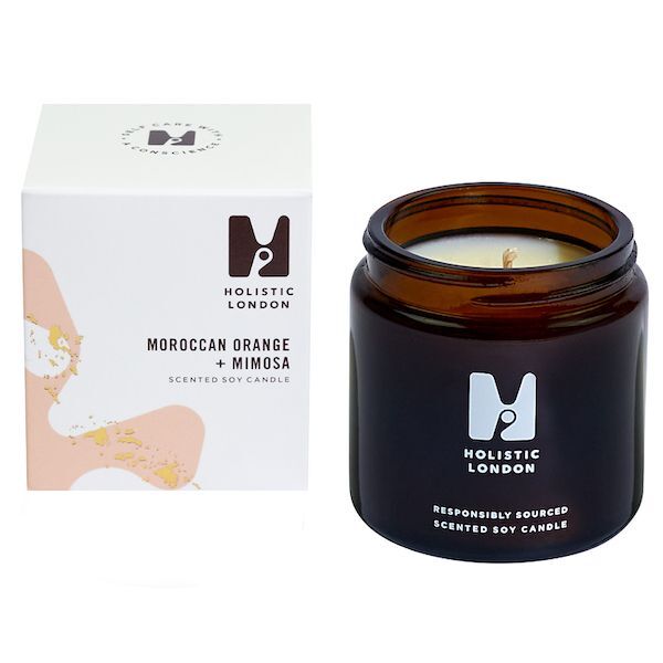 Holistic London Orange Mimosa Scented Candle 120ml, UK version