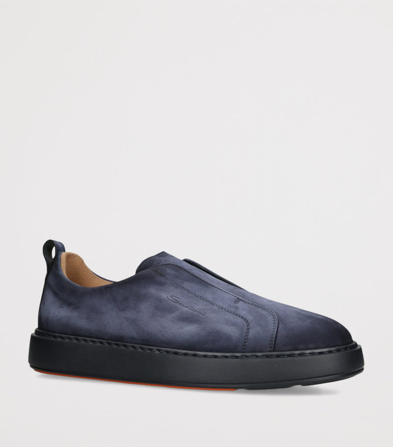 Santoni suede Victory sneakers (British brand)