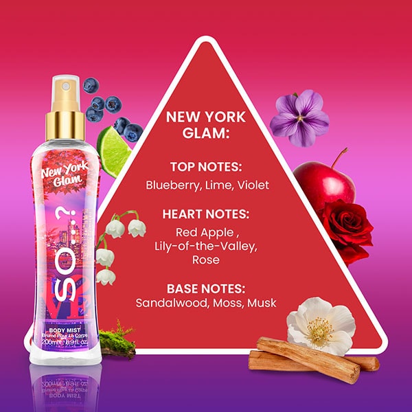 SO... New York Glam body mist 200ml (British brand)