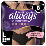 Always Discreet Incontinence Pants Plus Black Size L Pack of 8