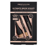 Profusion Cosmetics Eyebrow Sculpt Set Blonde, imported from the UK