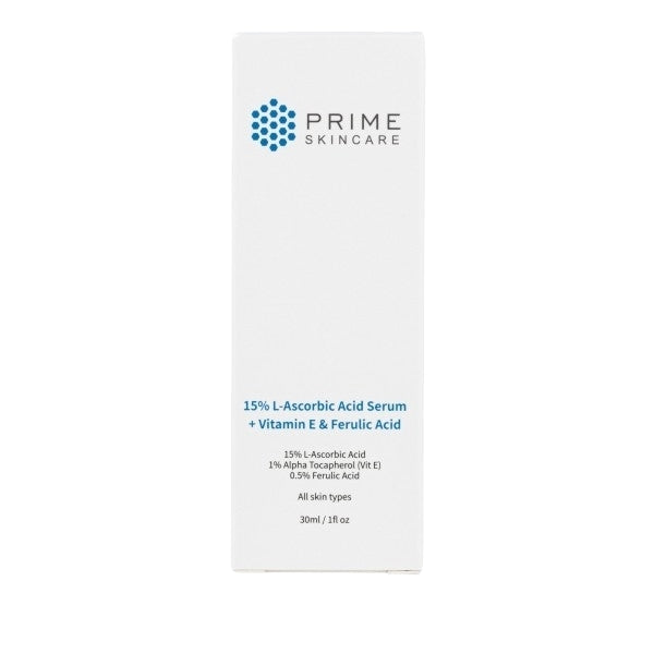 Prime Skincare Vitamin C Face Serum 15% 30ml, imported from the UK