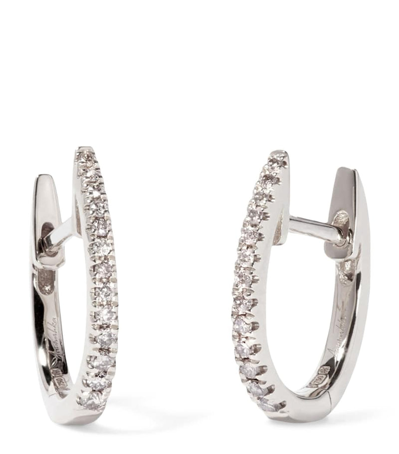 Annoushka Eclipse diamond hoop earrings - British product
