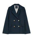 Max Mara linen double-breasted Avenue blazer, imported from the UK