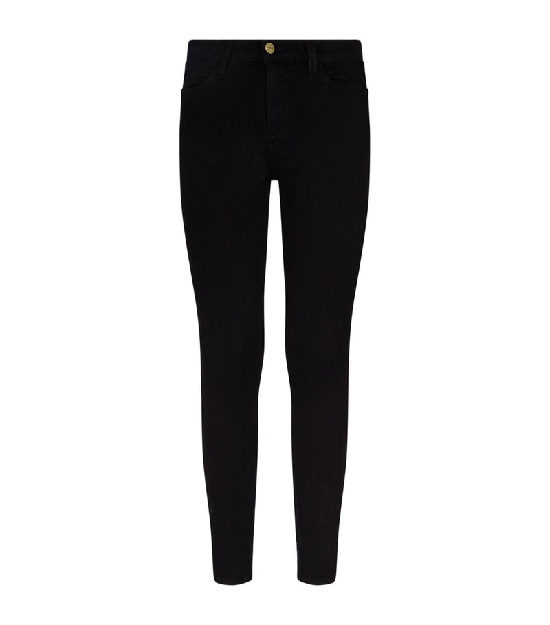 Slim-Fit Coloured Denim Biker Trousers with Multiple Zipped Pockets