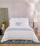 Yves Delorme Athena Celeste Super King duvet cover 260cm x 220cm (British brand)