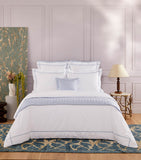 Yves Delorme Athena Celeste Super King duvet cover 260cm x 220cm (British brand)