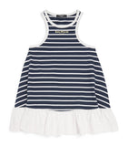 Balmain Kids cotton stripe logo dress 6-14 years - British product