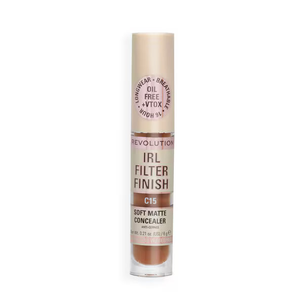 Revolution IRL Filter concealer C15 shade, imported from the UK.
