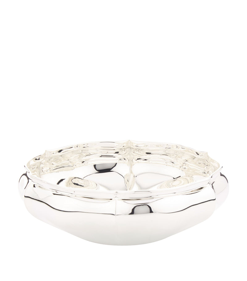 Greggio Silver Plated Georgian Centrepiece Bowl 16.5cm, UK version