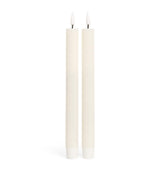 Deluxe Homeart Wax LED Dinner Candles Set of 2