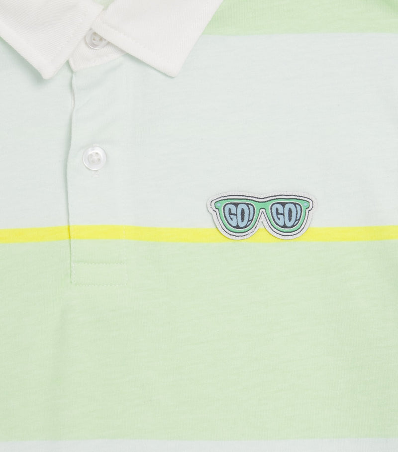 Billieblush cotton stripe polo shirt for children aged 4-10 years - British product