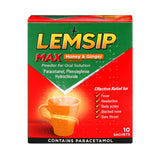 Lemsip Max Cold & Flu Honey & Ginger Sachets 10