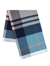Mulberry Large Check Merino Wool Scarf