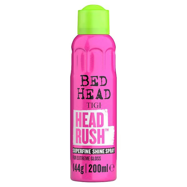 TIGI Headrush Shine Spray 200ml hair care product (British brand)