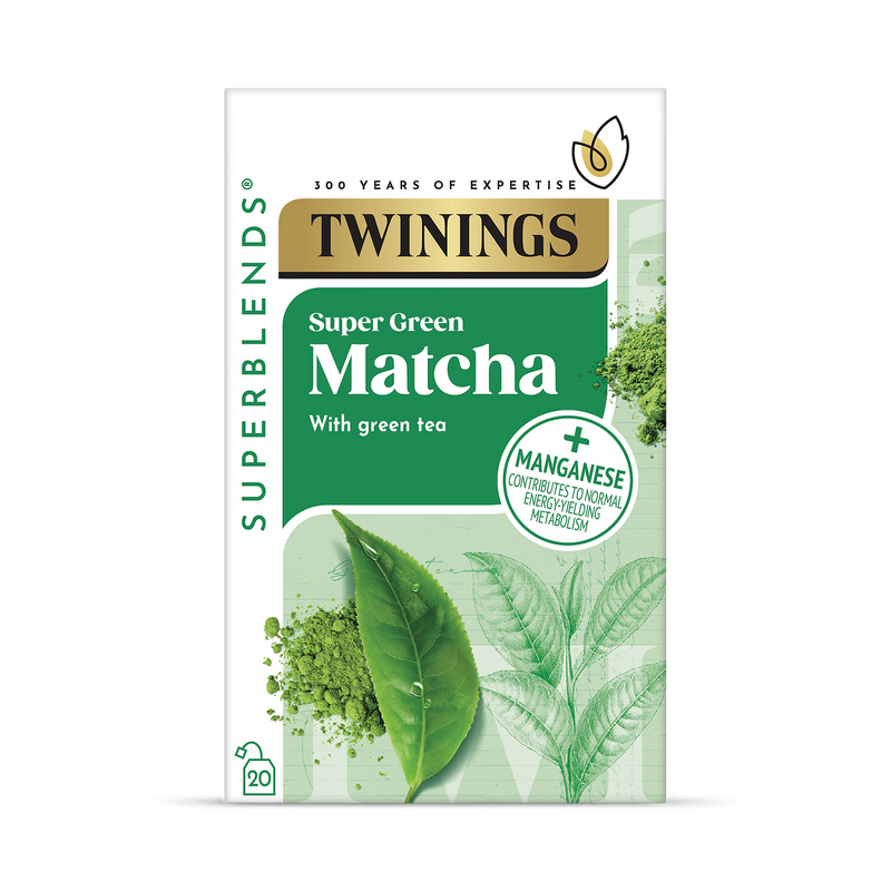 Twinings Super Green Matcha Tea Bags 20 (British brand)