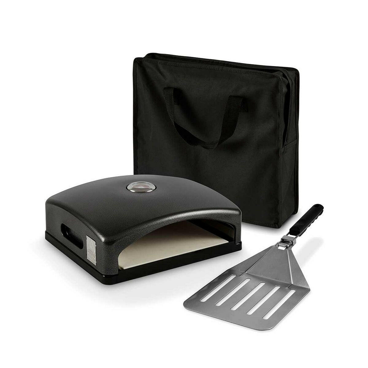 Tower Pizzazz Grill Top Pizza Oven with Paddle + Bag Grey GOODS Boots