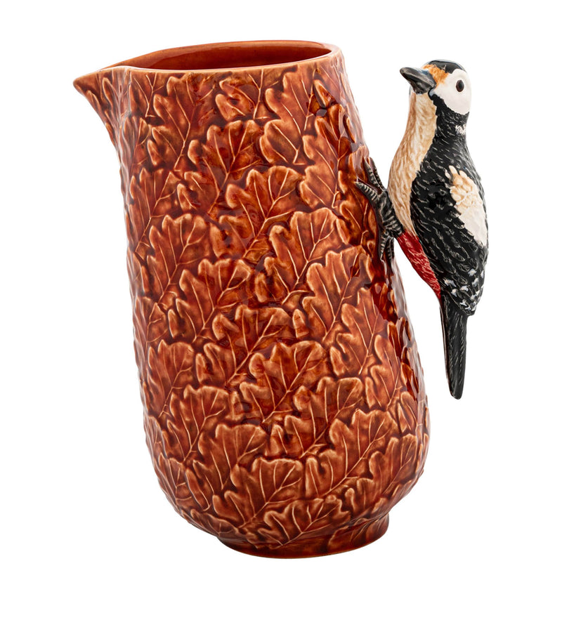Bordallo Pinheiro Woodpecker pitcher jug 21cm - British product