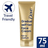 Dove Gradual Self Tan Cream Fair Medium 75ml - British product