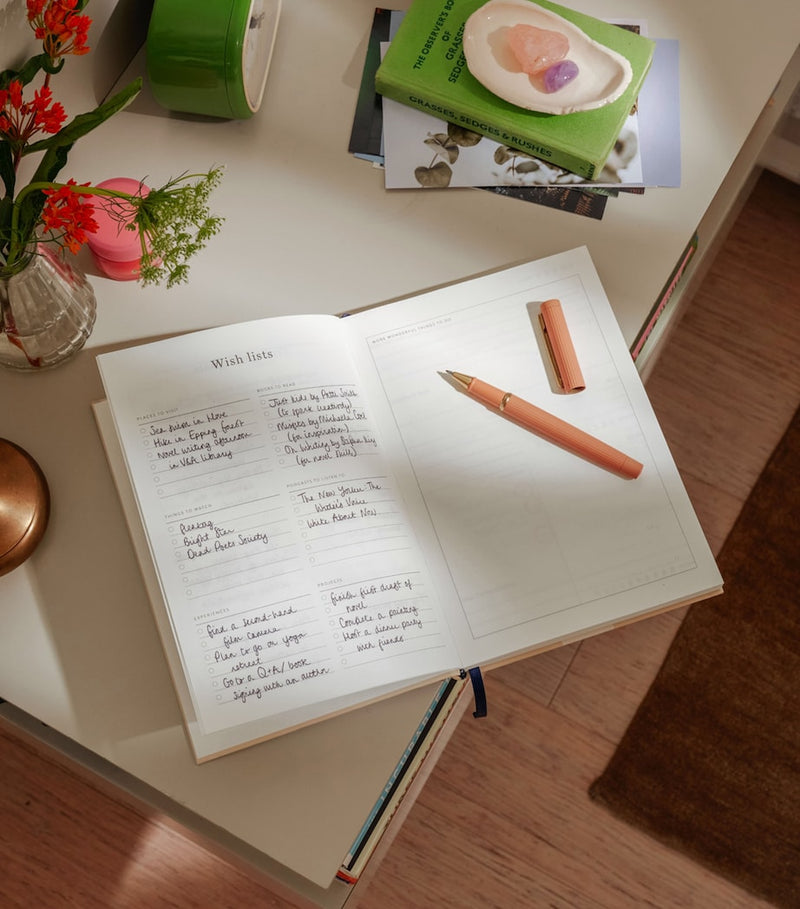 Papier Tulip Vase Wellness Journal, imported from the UK