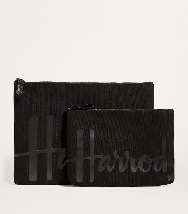 Harrods Medium Cotton Logo Pouch