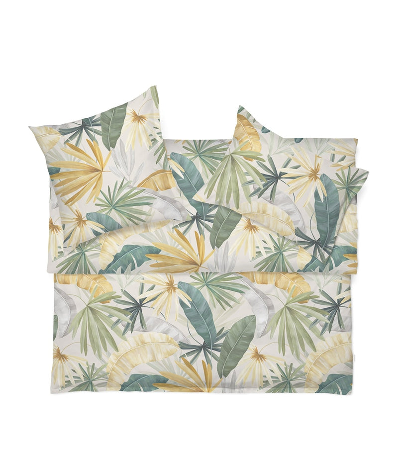 Schlossberg all-over print palm leaf super king duvet cover (British brand)