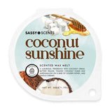 Sassy Scents Coconut Sunshine Wax Melt Golden Honey Vanilla 50g