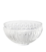 Lalique Crystal Plumes Serving Bowl 20cm