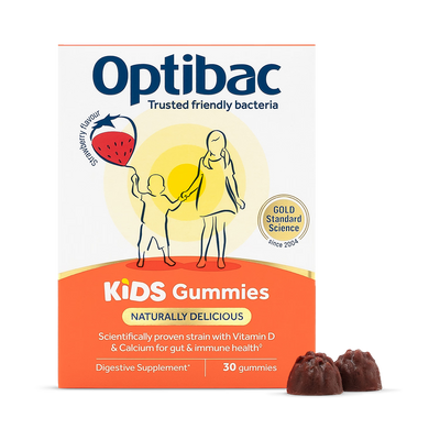 Optibac Kids Gummies Strawberry Flavour Digestive Probiotic 30 Gummies