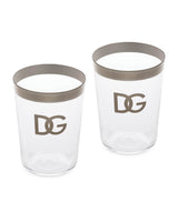 Dolce&Gabbana Casa Set of 2 DG Logo Drinking Glasses