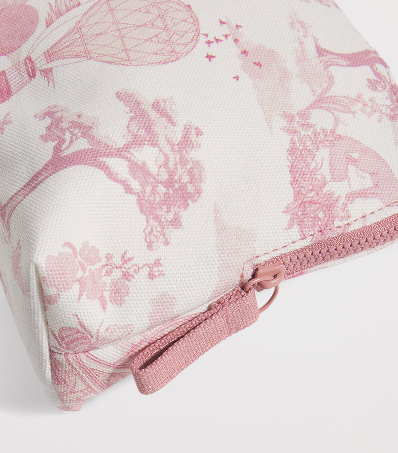 Harrods Toile Half Moon Cosmetic Bag