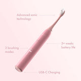 Ordo Sonic Lite Electric Toothbrush Petal, imported from the UK