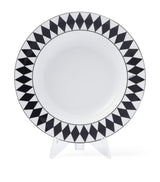 Prada Set of 2 Porcelain Chequerboard Soup Plates 22cm