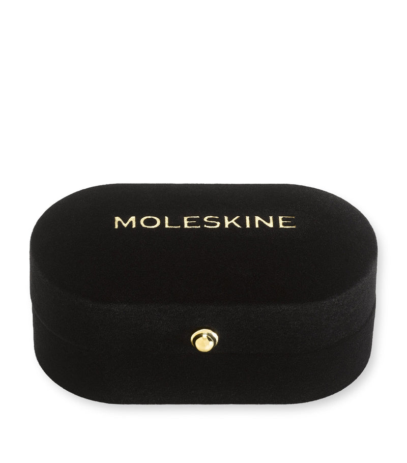 Moleskine gold-plated W notebook charm, imported from the UK