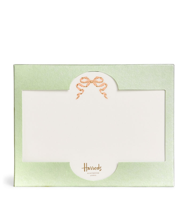 Harrods pink bow cards pack of 10, UK version