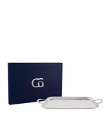 Greggio Silver Plated English Tray With Handles Serving Tray 50cm x 33cm