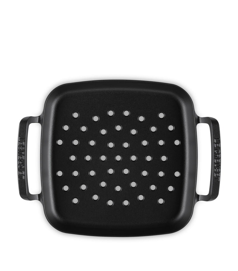 Le Creuset cast iron square grilling basket 30cm, UK version