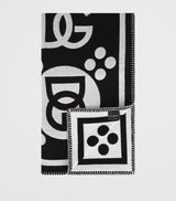 Wool Logo Jacquard Throw 140cm x 180cm