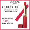 L'Oreal Paris Lipstick Pink Worth It, UK version