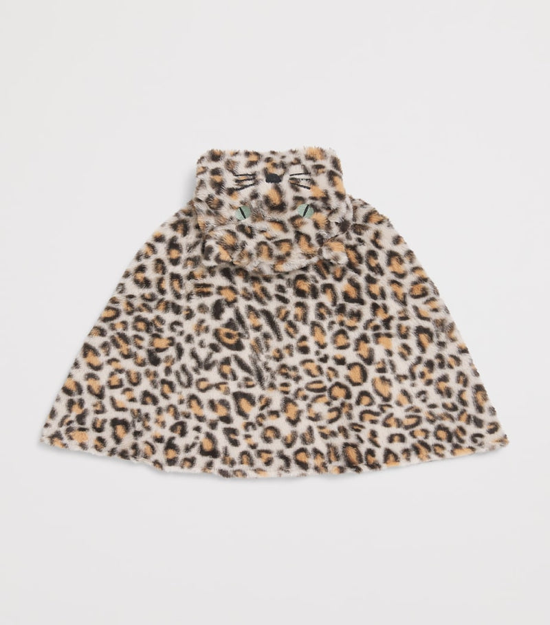 Rockahula fluffy leopard cape for ages 3-10 years, imported from the UK