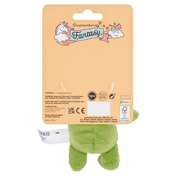 Frog plush keychain 9cm fantasy toy design, UK version