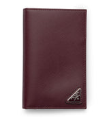Prada Saffiano Leather Logo Passport Holder
