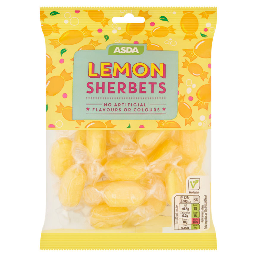 ASDA Lemon Sherbets 250g - McGrocer