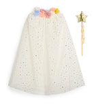 Meri Meri Pom-Pom Collar Cape, imported from the UK
