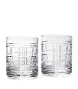 Ralph Lauren Home Hudson Plaid Old Fashioned Glasses Set of 2